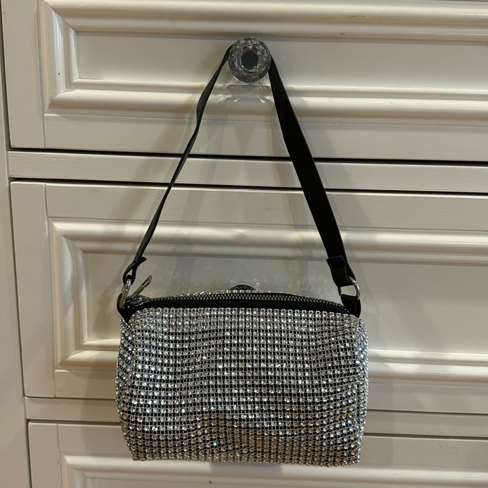 Sparkly silver purse, never worn